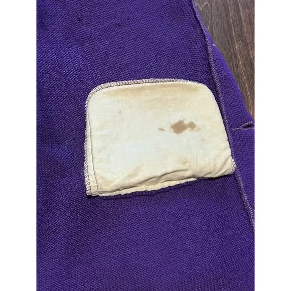 1950s WOOL SAND KNIT CHEERLEADER University HIGH SCHOOL F‎ LETTER SWEATER Read